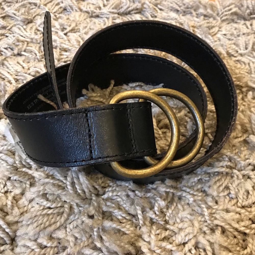American Eagle Black Self-Tightening Belt